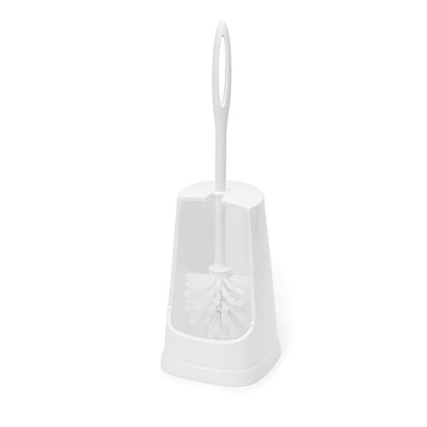 WC-Garnitur Ständerform Kunststoff weiß, 44 cm